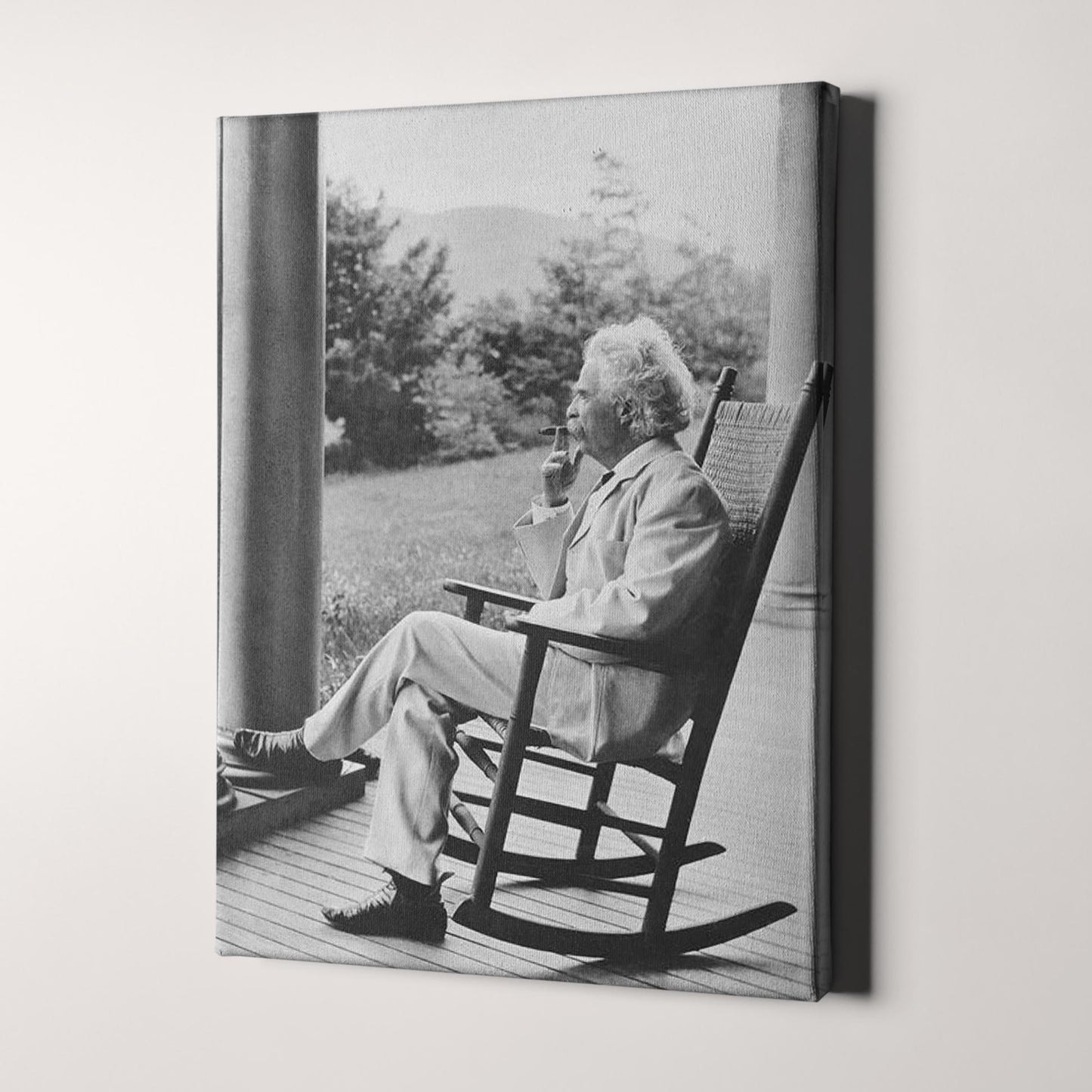 Mark Twain Smoking Cigar in New Hampshire