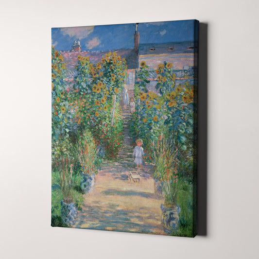 The Artist's Garden At Vetheuil by Claude Monet