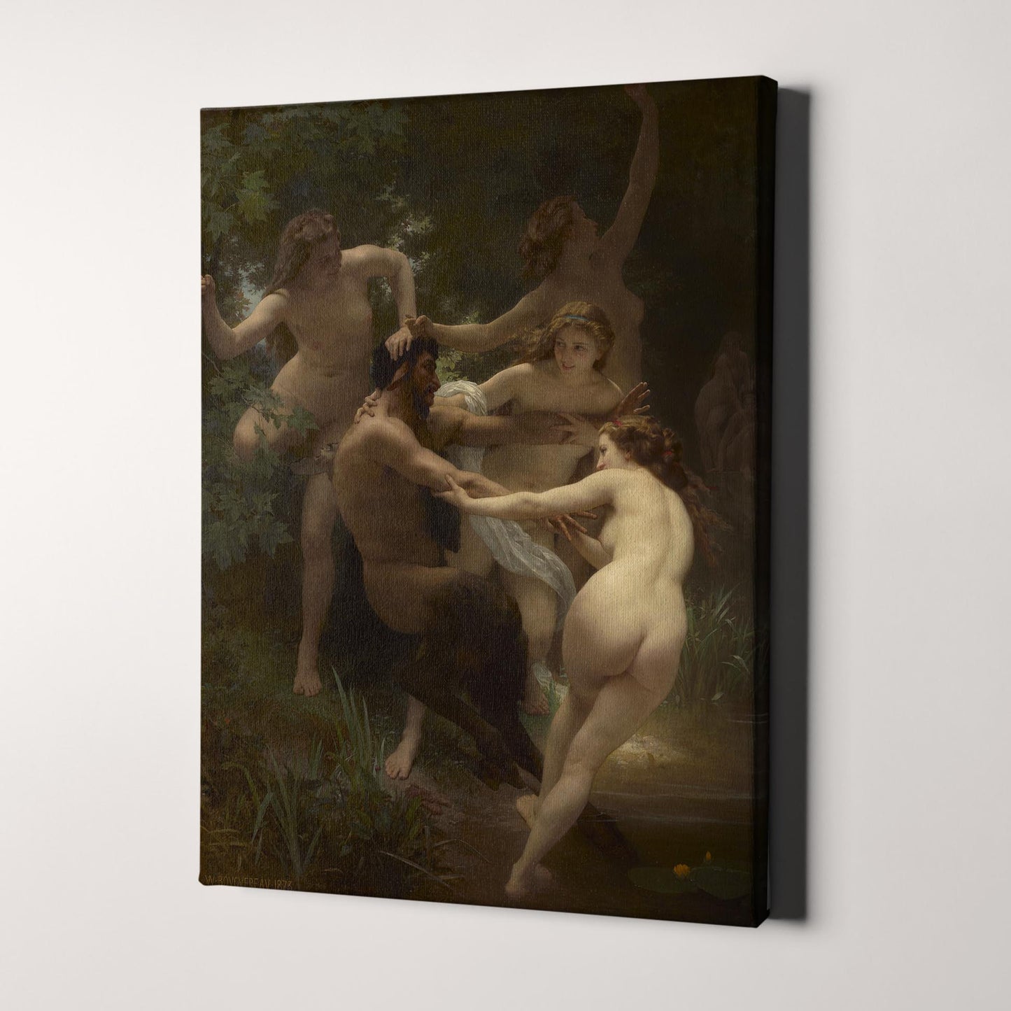 Nymphs and Satyr by William-Adolphe Bouguereau