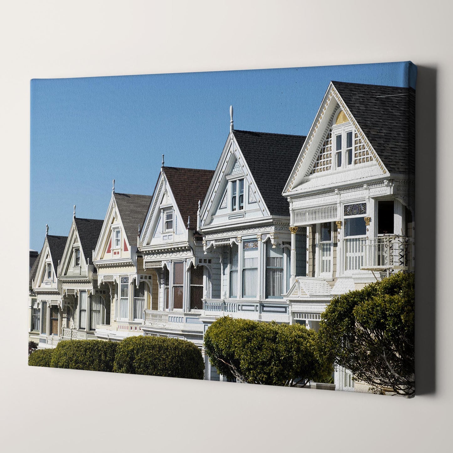 Painted Ladies Row of Victorian Houses San Francisco