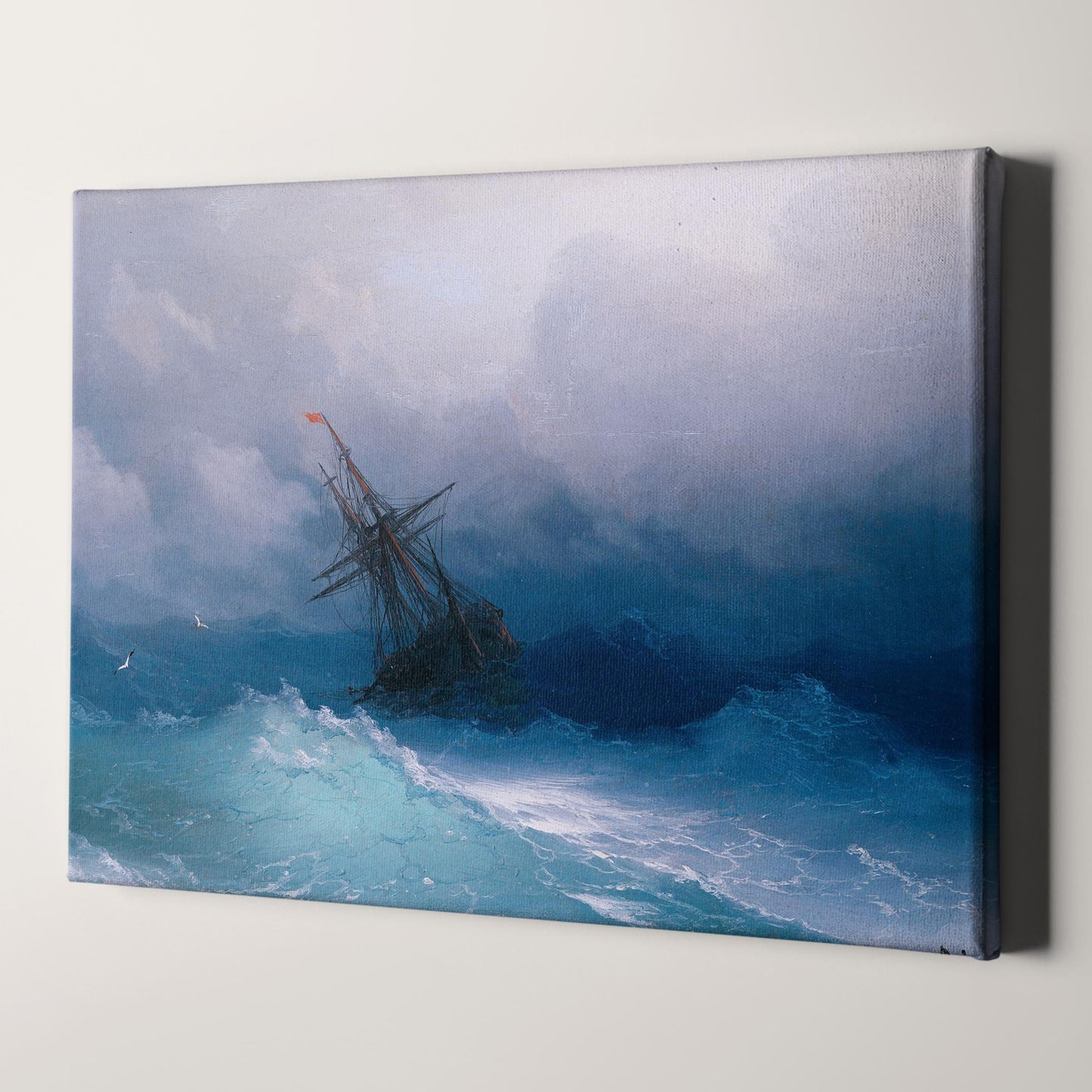 Ship on Stormy Seas by Ivan Aivazovsky