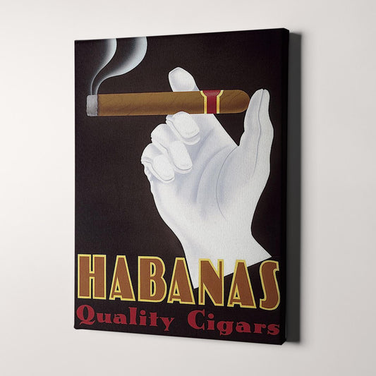 Habanas Quality Cigars Vintage Poster