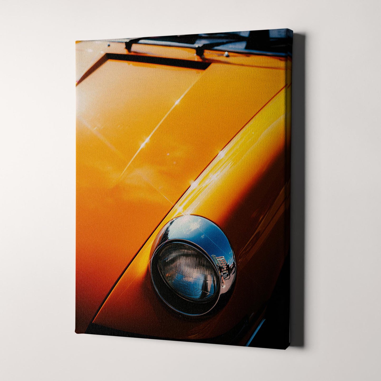 Vintage Orange Porsche 911 Light