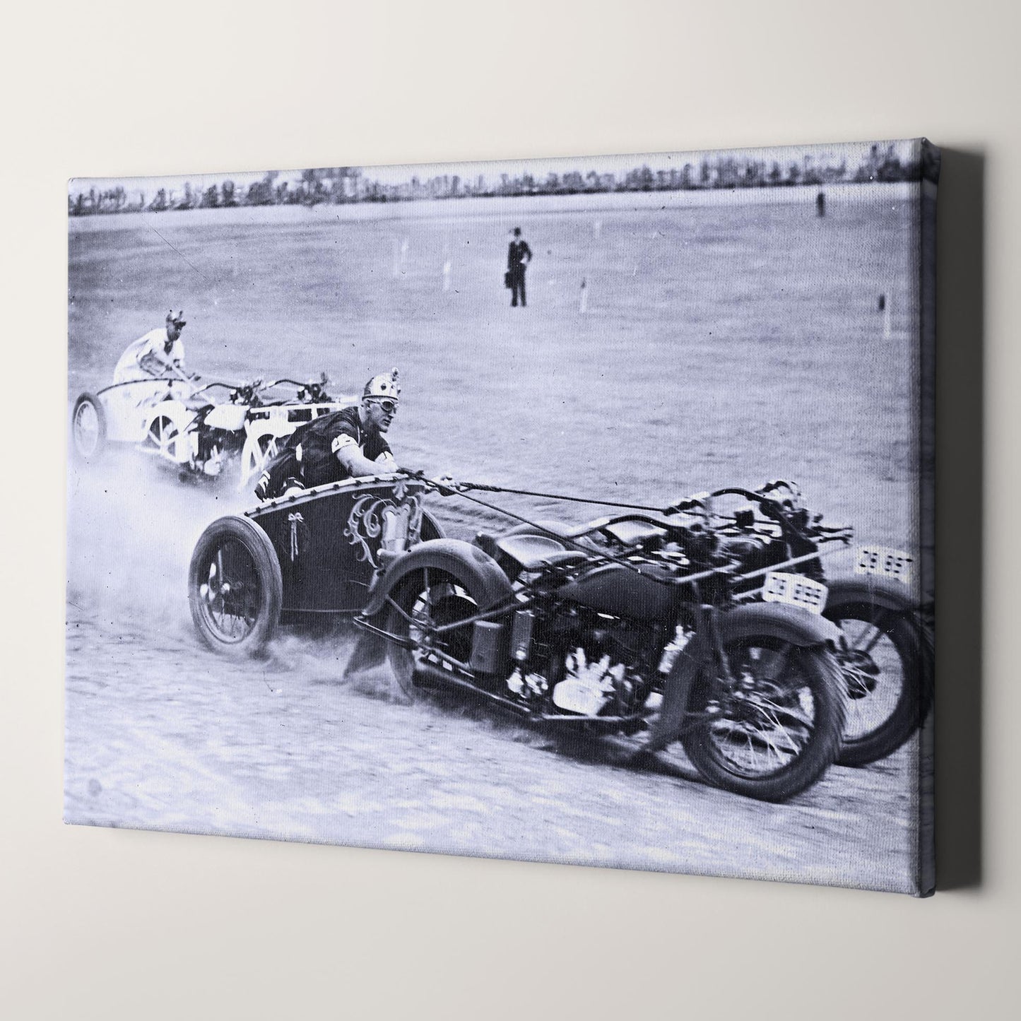 Motorcycle Chariot Race, Australia 1930s