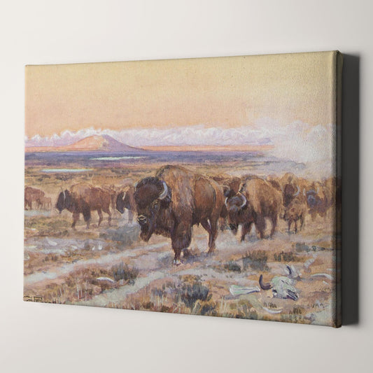 The Bison Trail by Charles Marion Russell