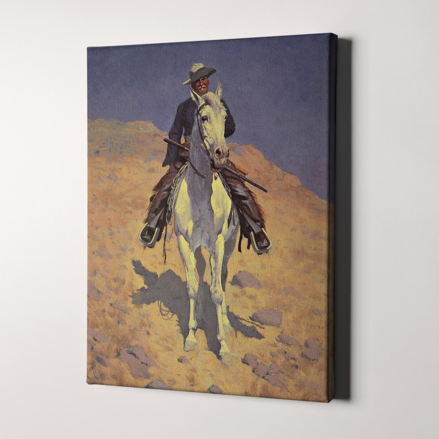 Self Portrait on a Horse by Frederic Remington