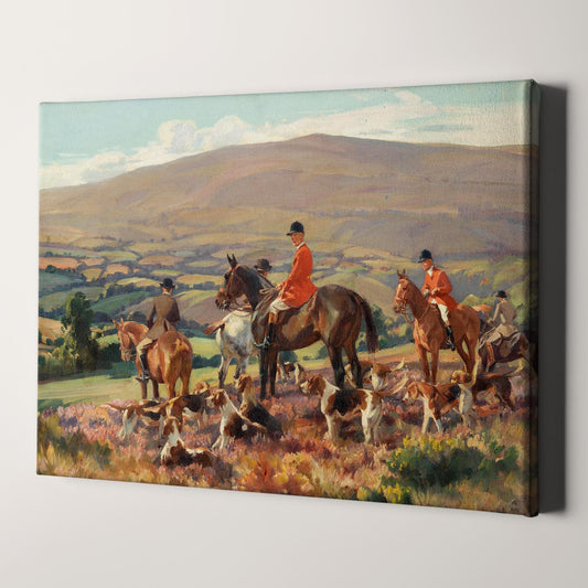 Huntsmen and Hounds on a Heather Moor