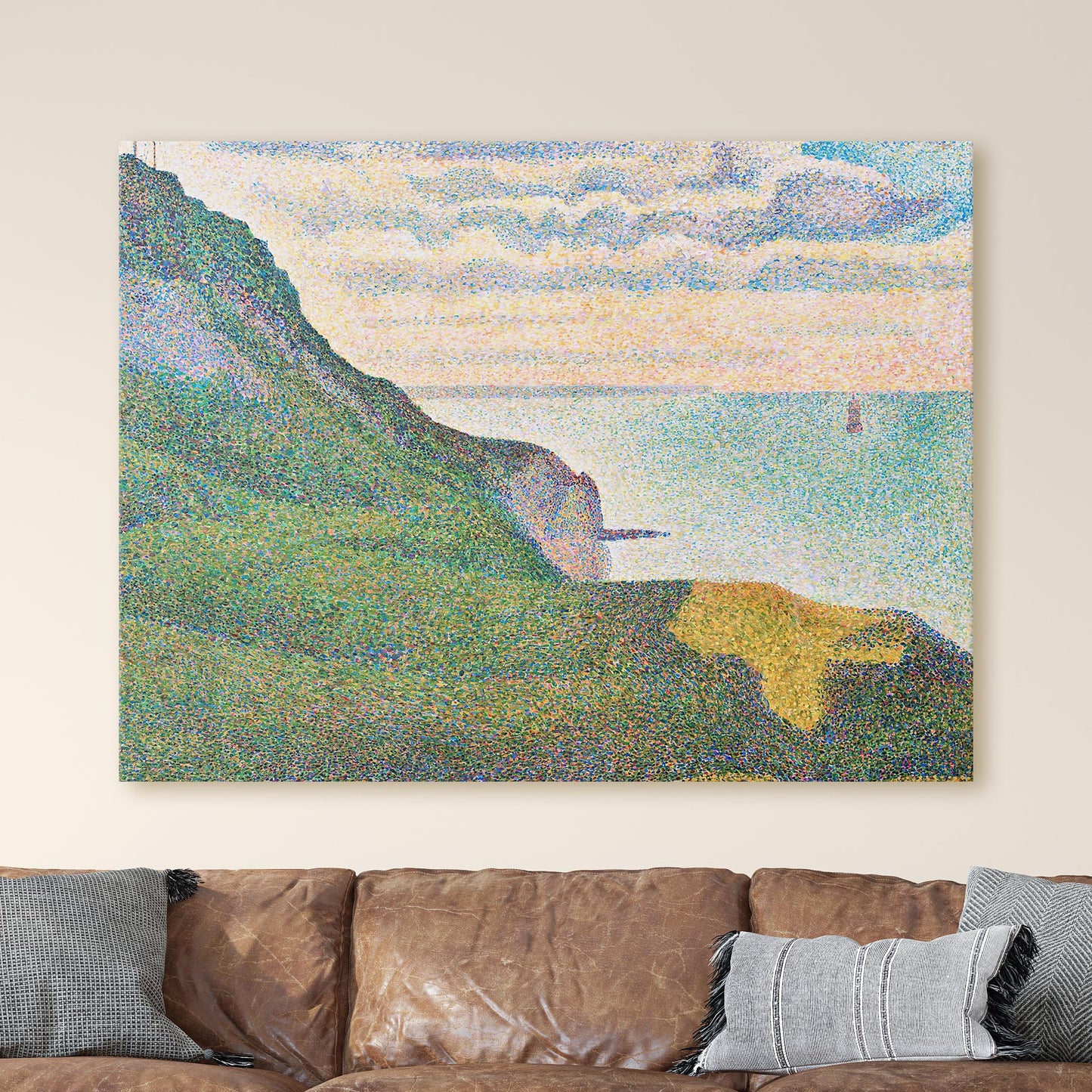 Seascape at Port en-Bessin, Normandy by Georges Seurat