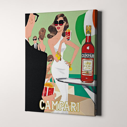 Campari Aperitif, Vintage Advertising Poster