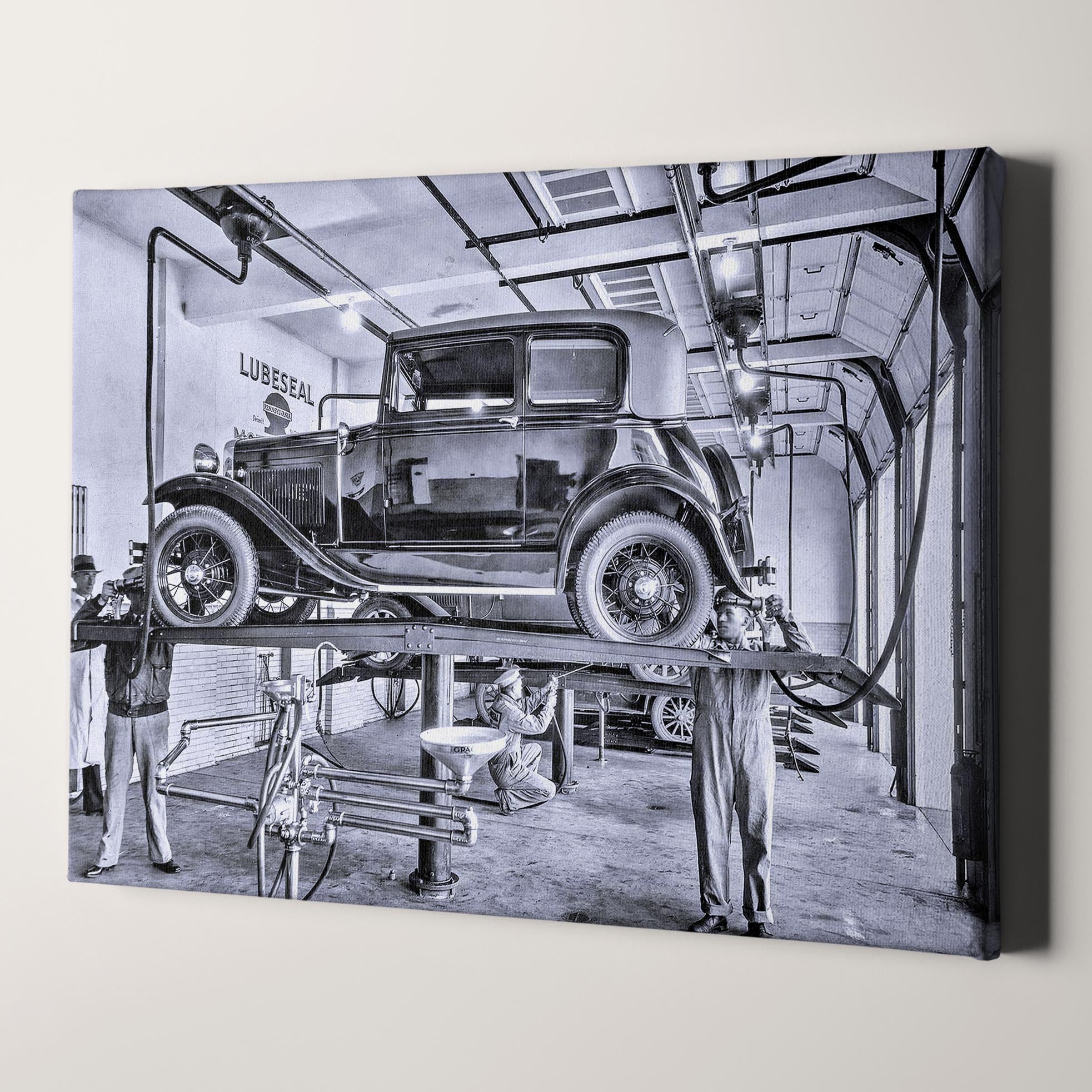 Ford Model A 1930s Mechanic Canvas Wall Art Prints Big Canvas Art