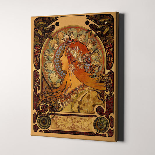 Mucha Zodiac Astrology Horoscope by Alphonse Mucha