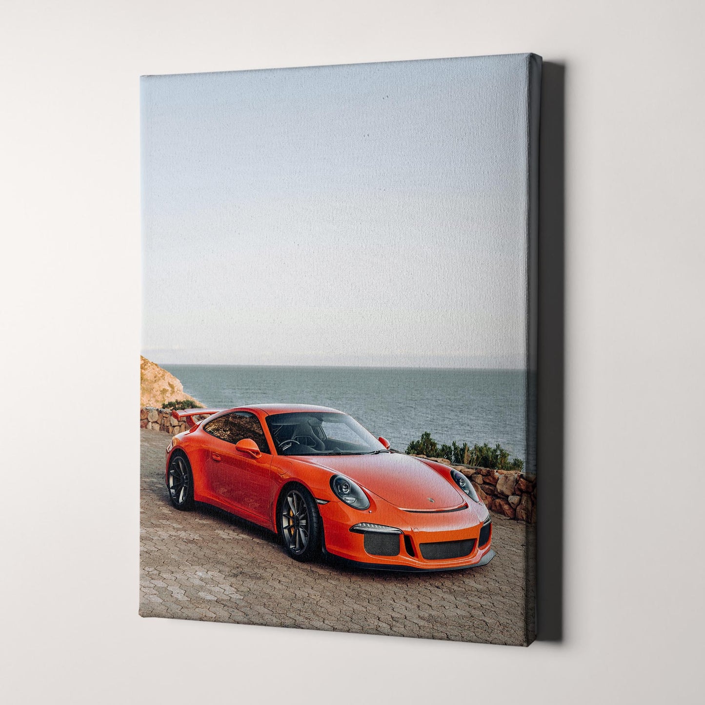 Orange Porsche Seascape