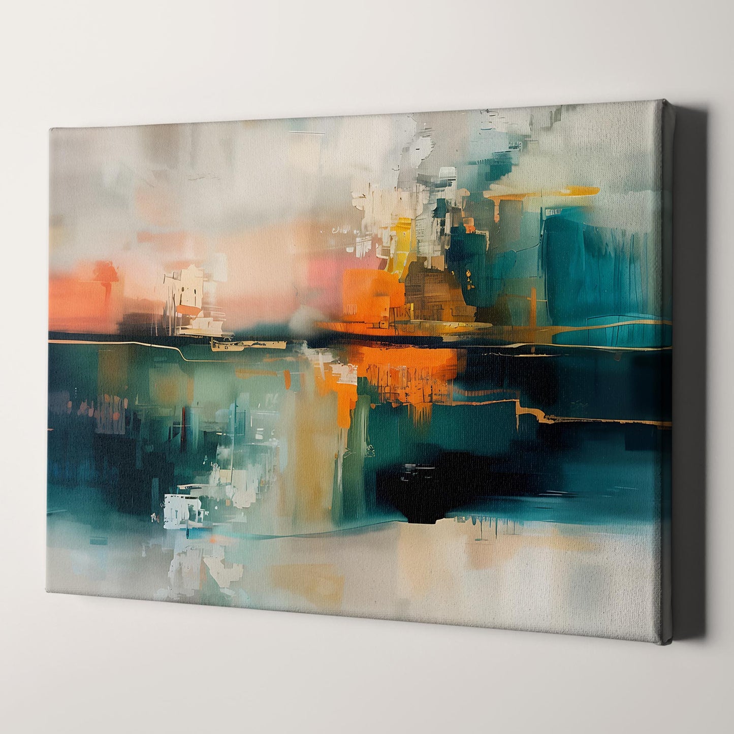 Abstract Art - Teal & Orange