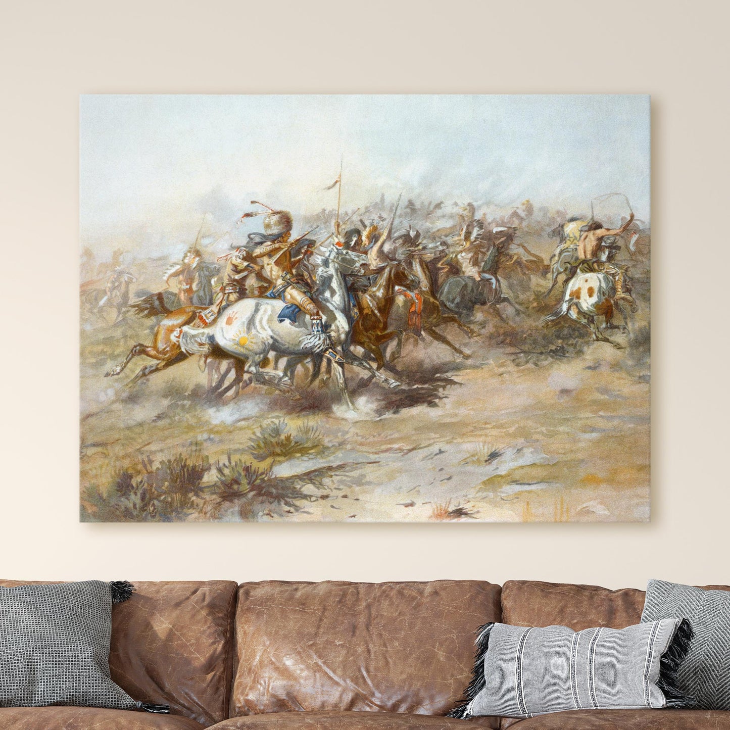 Battle of the Little Bighorn (1876) by Charles Marion Russell