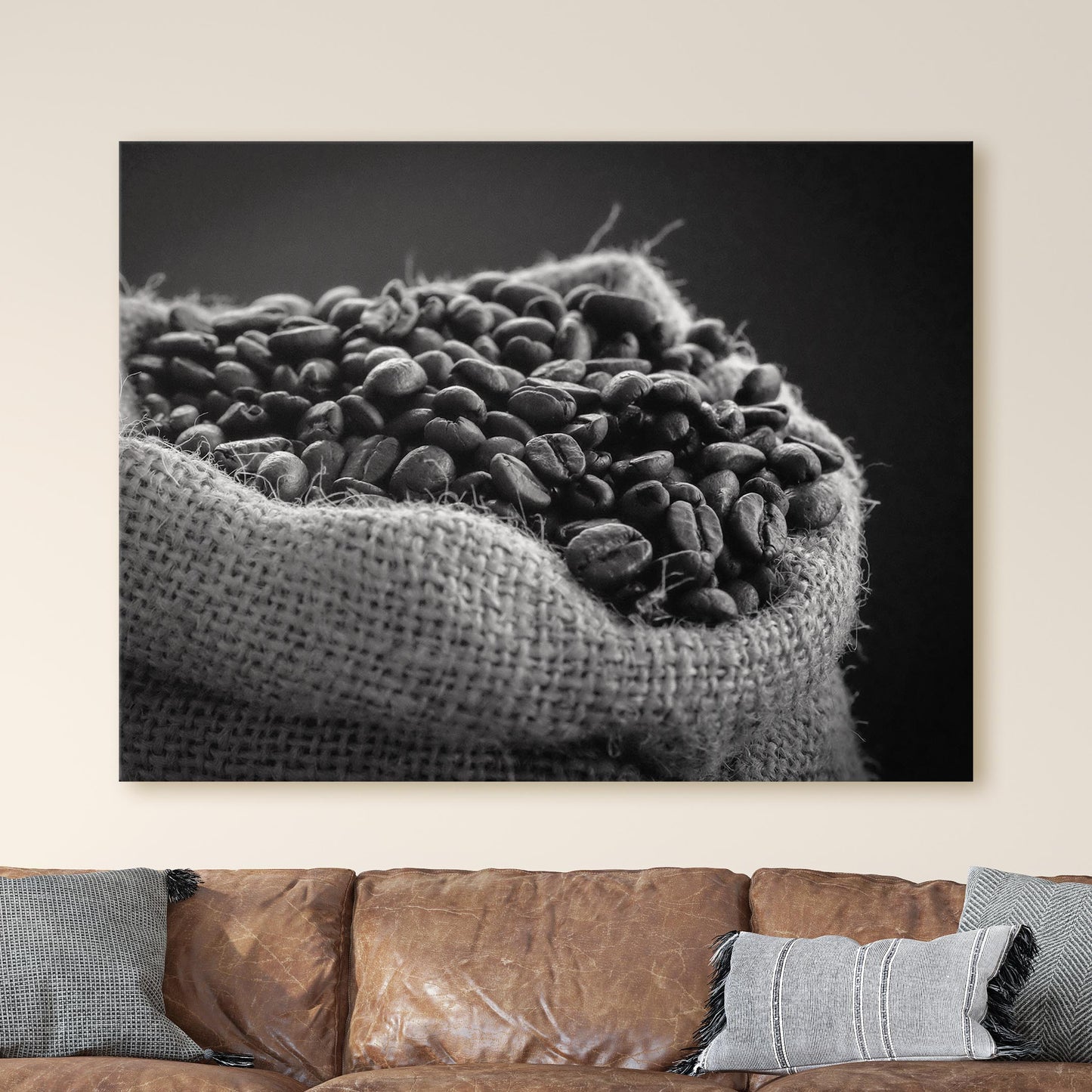 Coffee Beans in Black & White