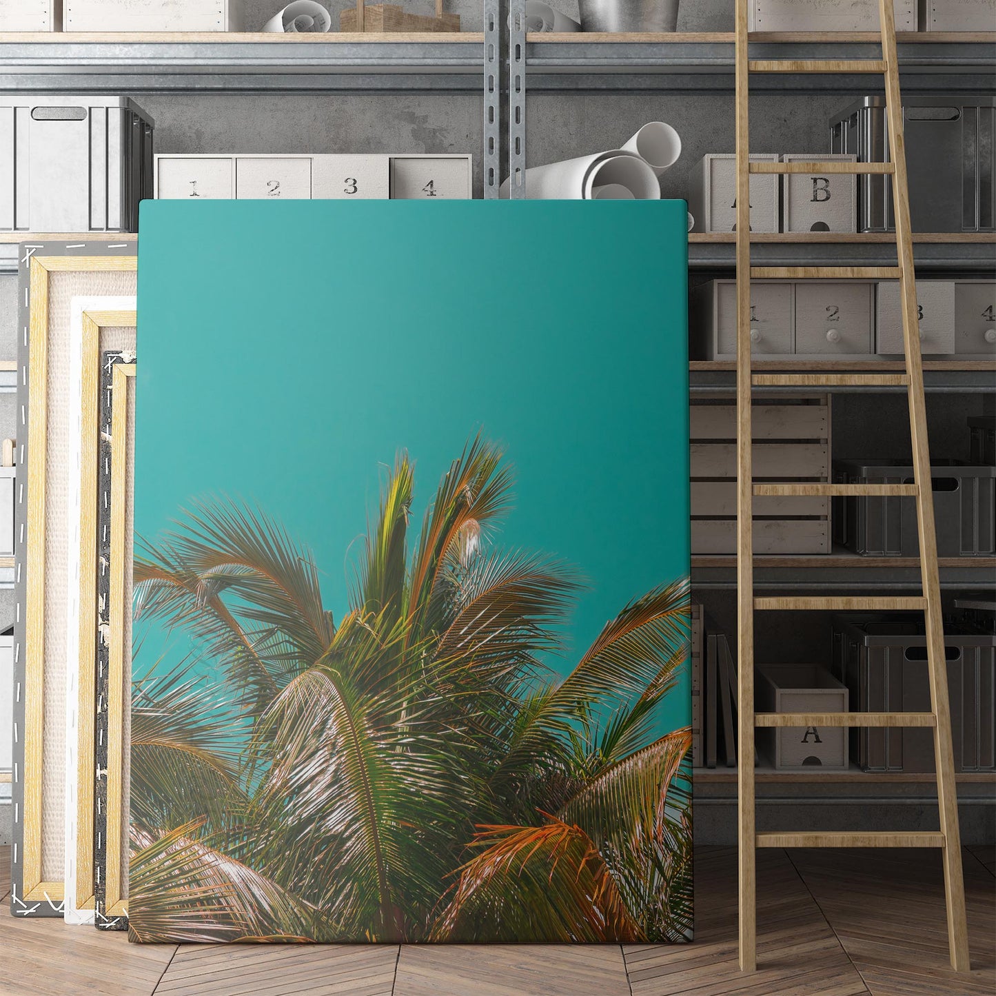 Palm Tree - Aqua