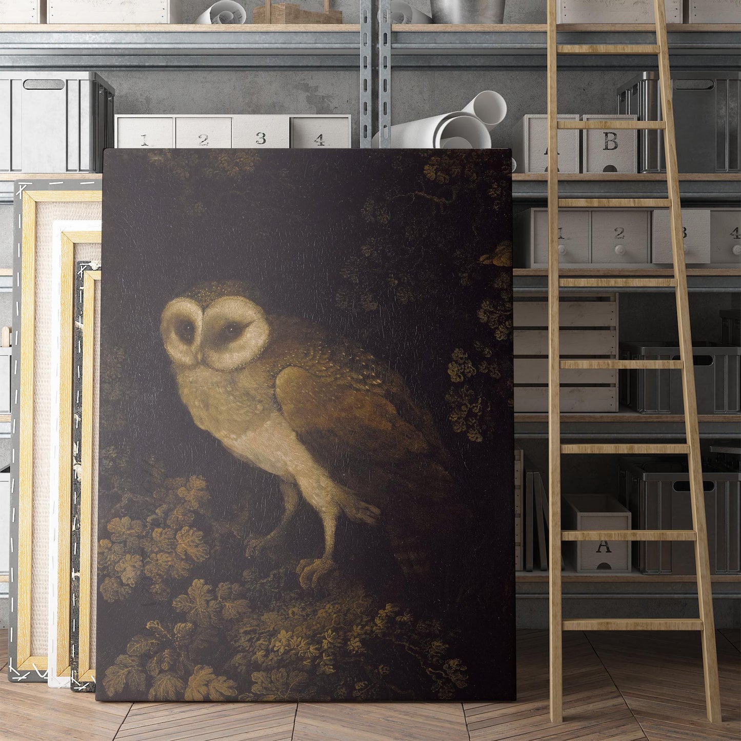 An Owl, Dark Academia by Moses Haughton