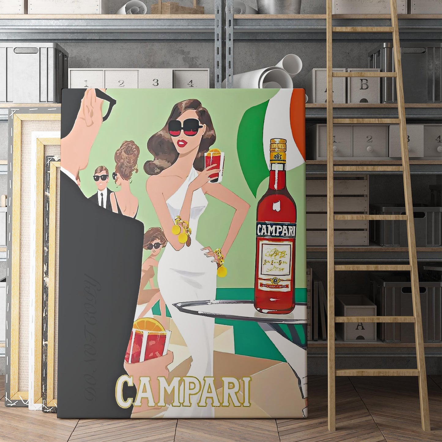 Campari Aperitif, Vintage Advertising Poster