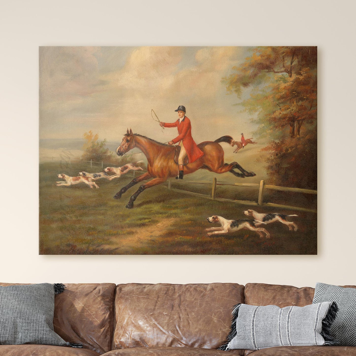 Fox Hunting Scene by J.N. Sartorius