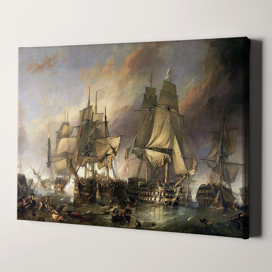 The Battle of Trafalgar by William Clarkson Stanfield