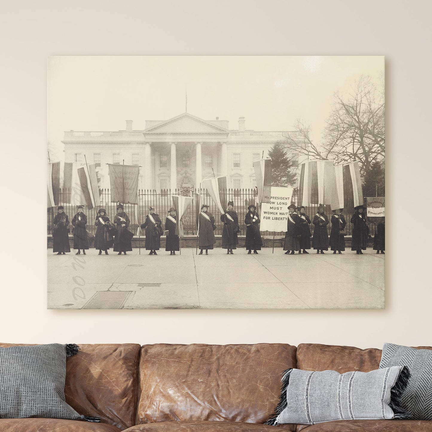 Women's Suffrage Protest at the White House c. 1917