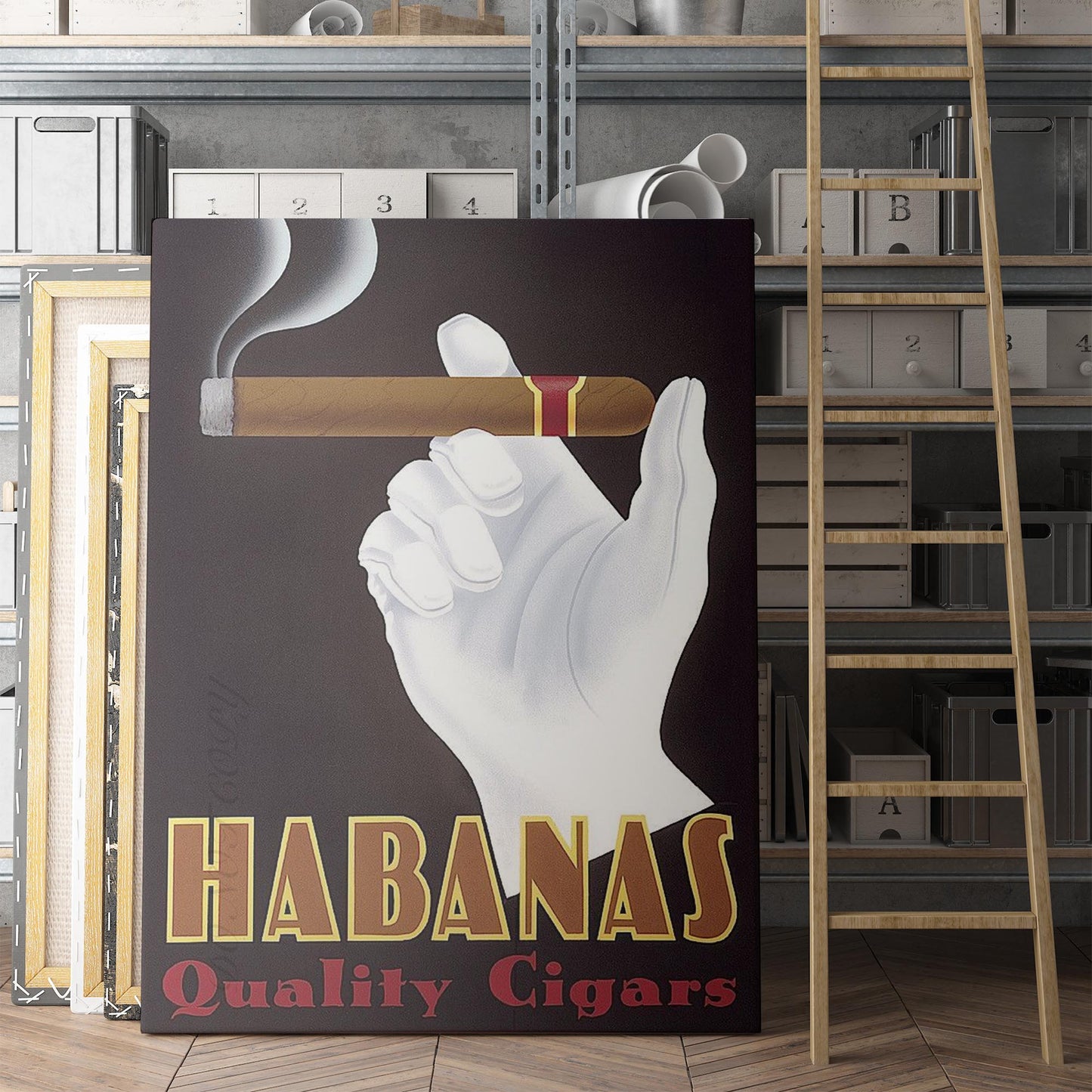 Habanas Quality Cigars Vintage Poster