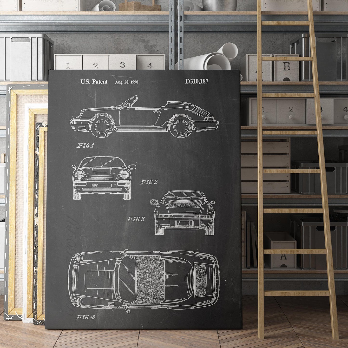 Black Porsche Patent 1990