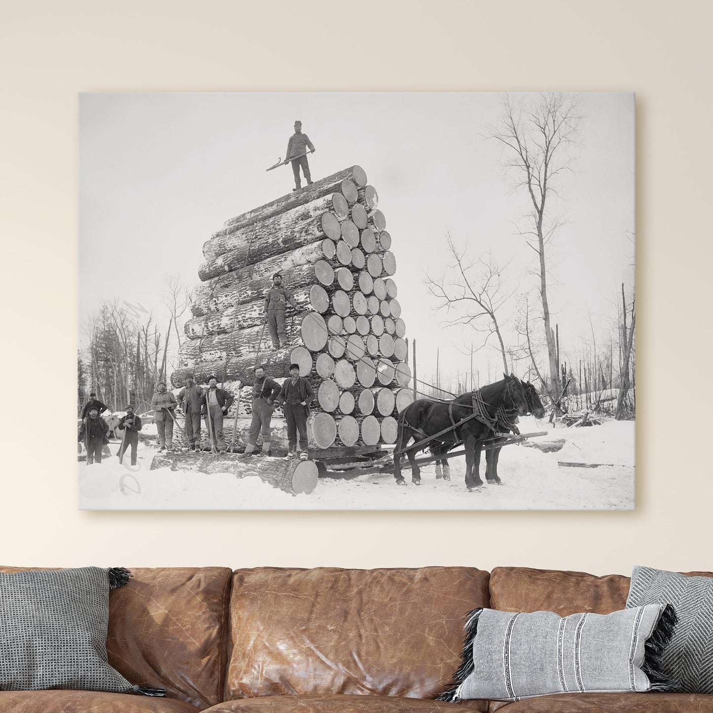 Lumberjacks at Work 1890