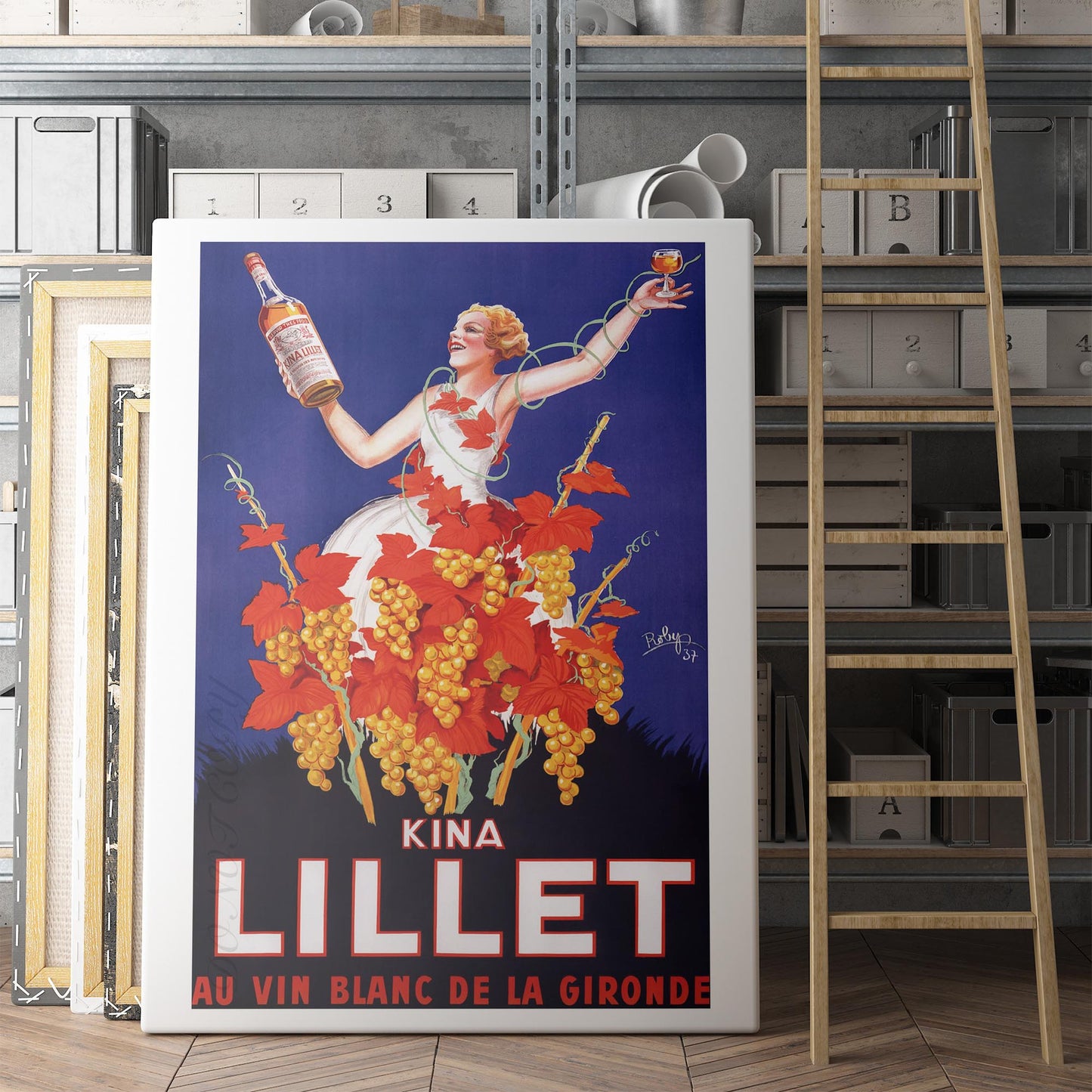 Kina Lillet (1937) Vintage Wine Poster by Robys