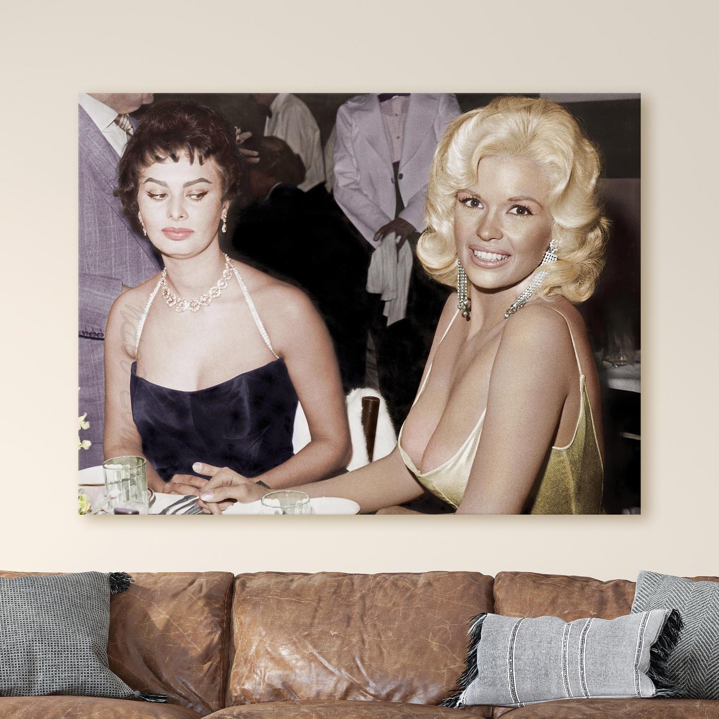 Jayne Mansfield Sophia Loren the Side Eye