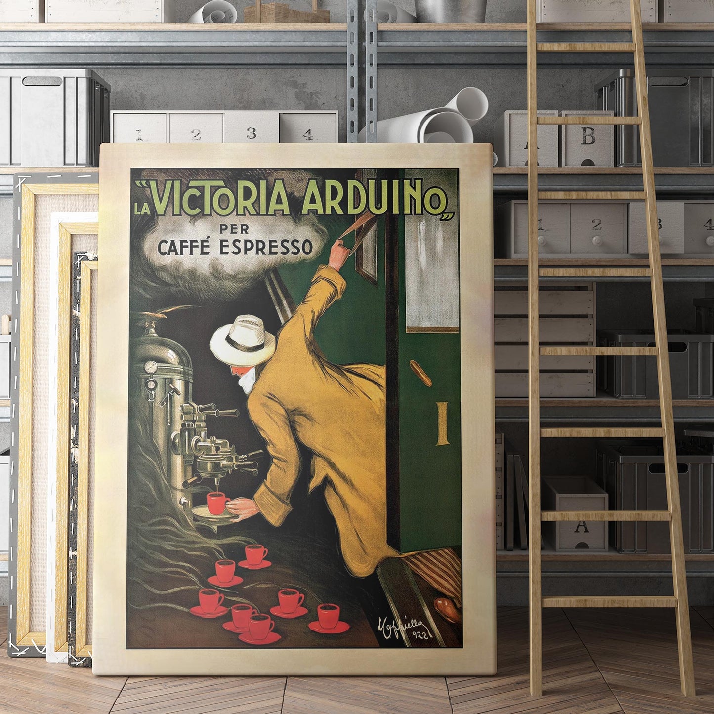 Victoria Arduino Vintage Cafe Poster