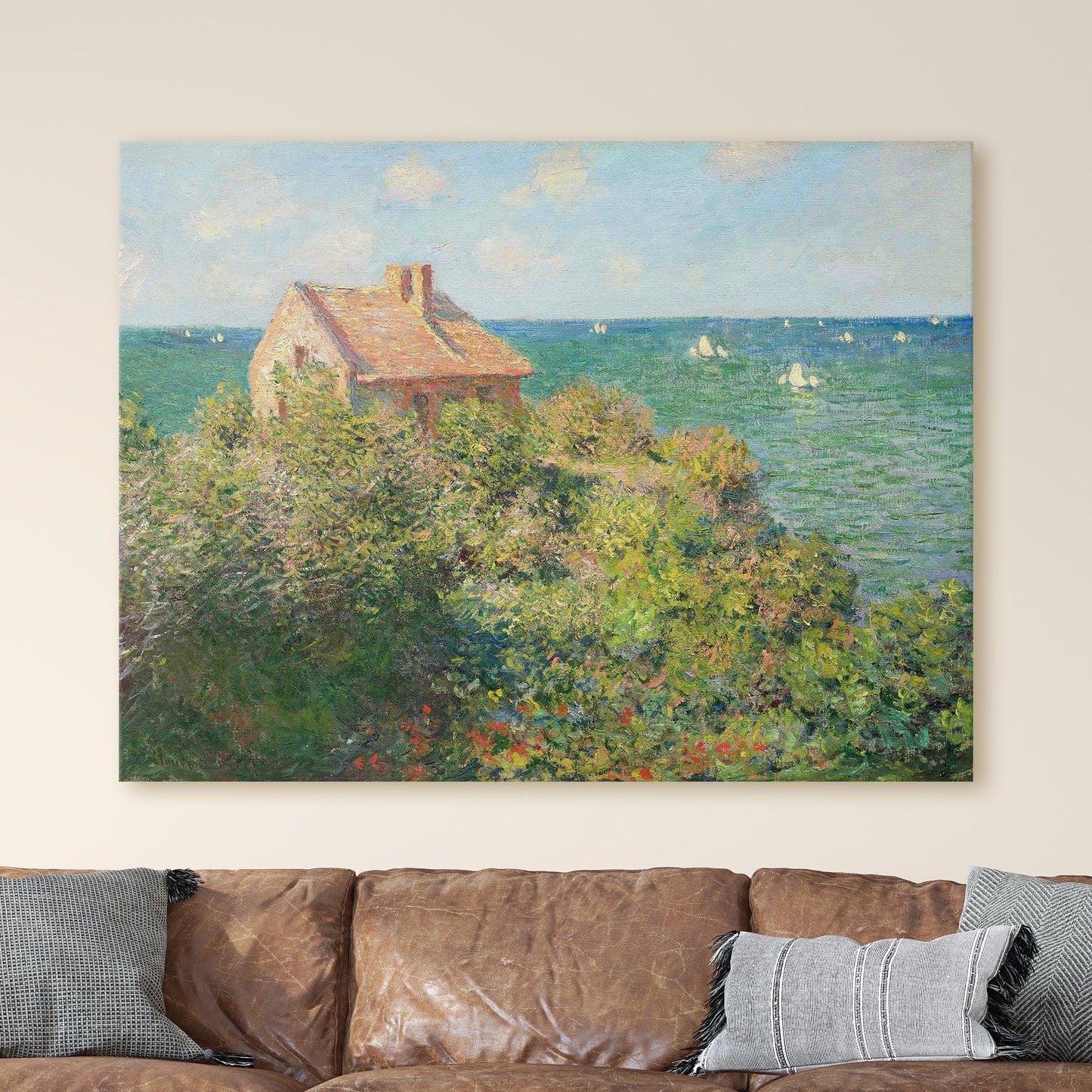 Fisherman's Cottage at Varengeville by Claude Monet