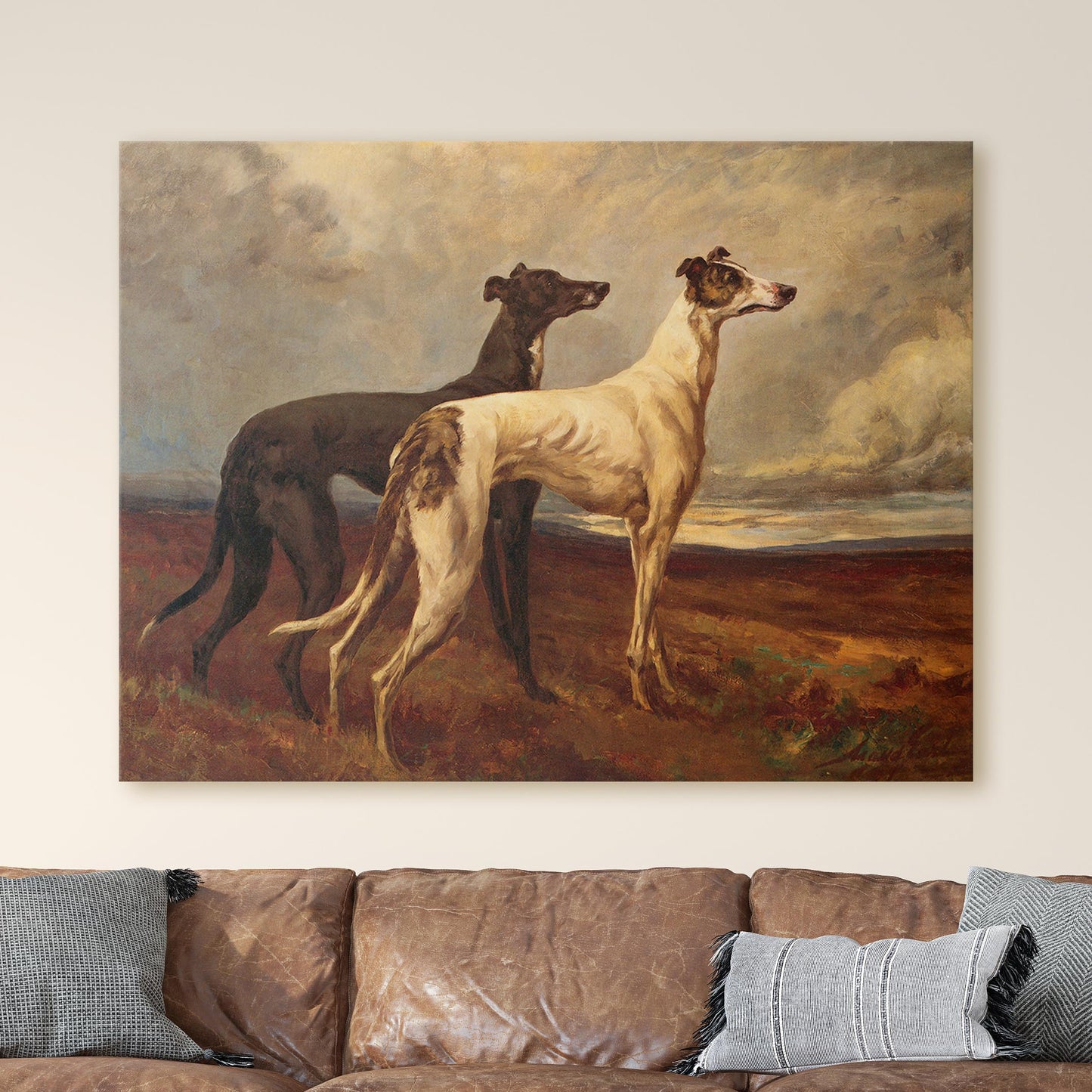 Greyhounds in Field