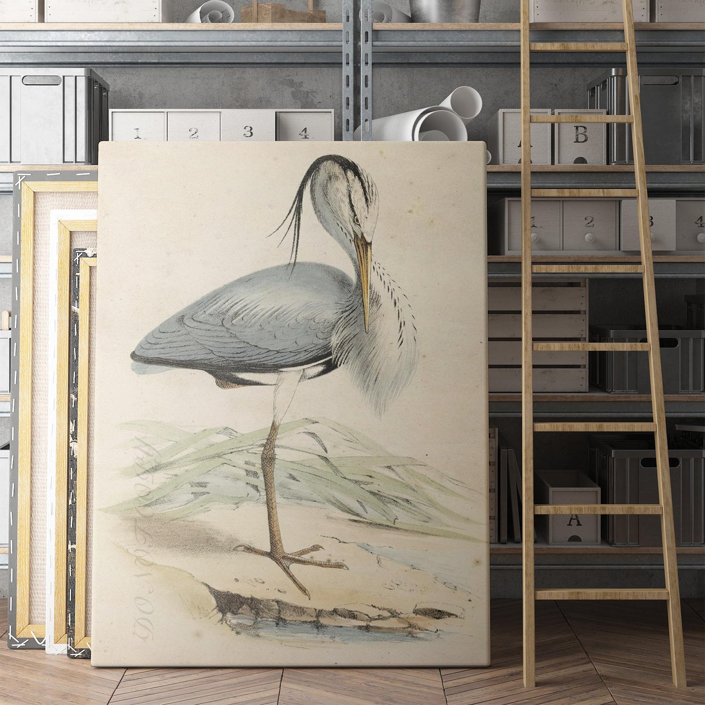 Antique Heron