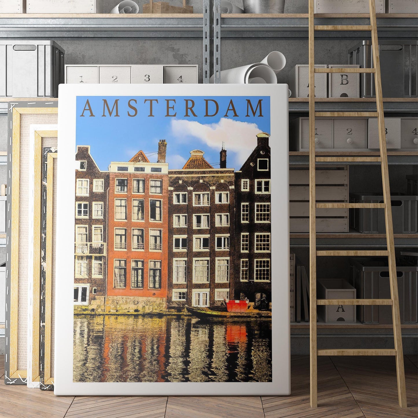 Amsterdam Travel Poster