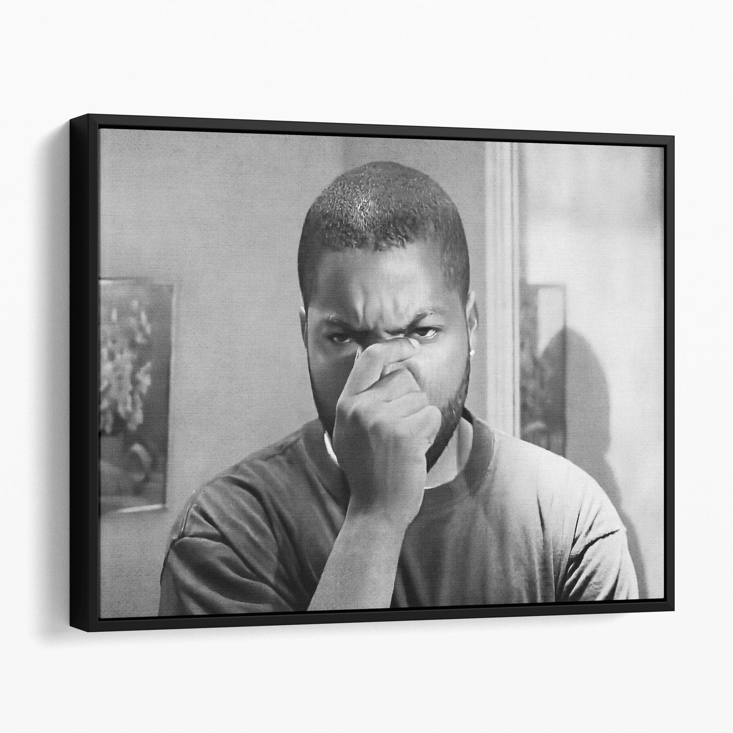 Ice Cube Friday Bathroom Scene Black & White