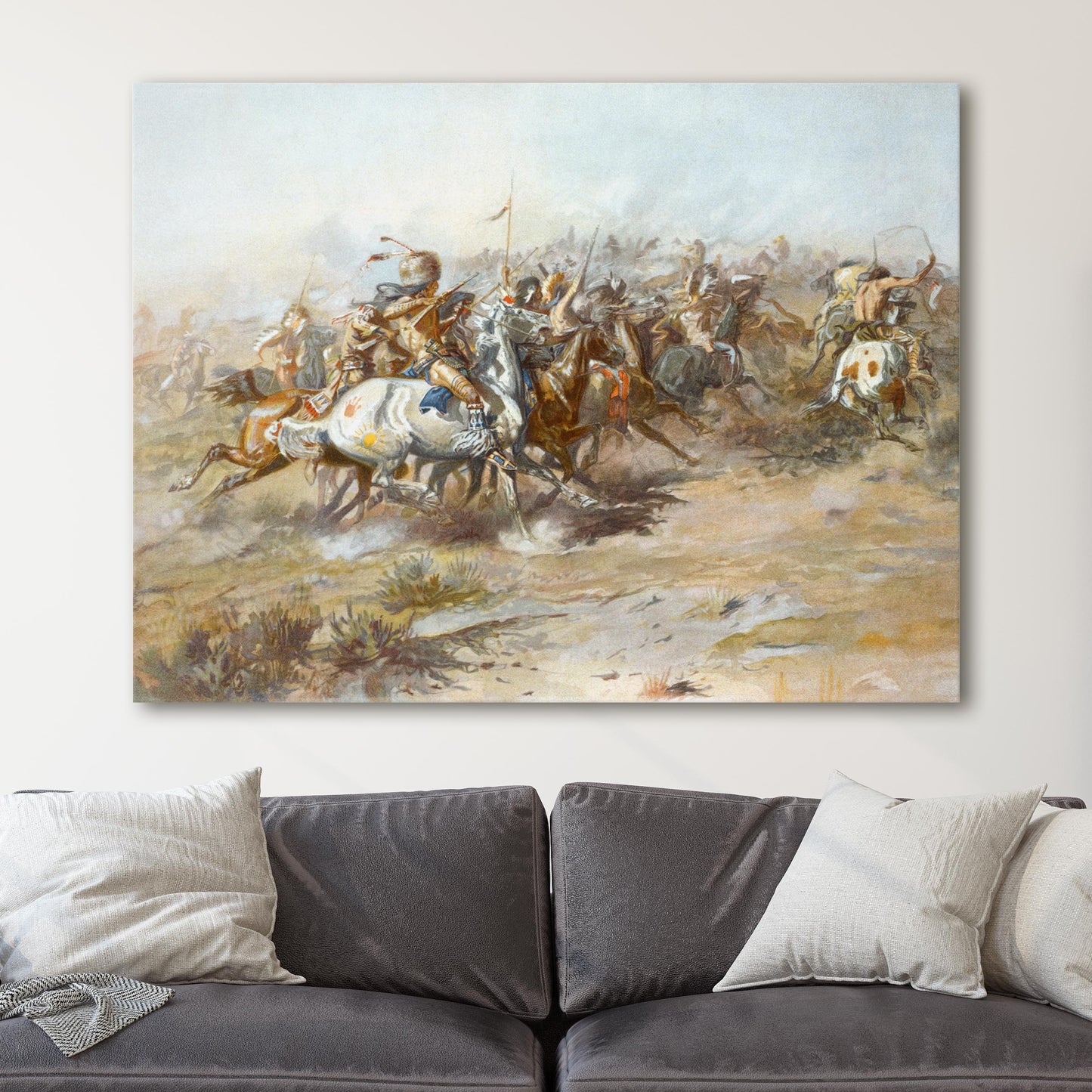 Battle of the Little Bighorn (1876) by Charles Marion Russell