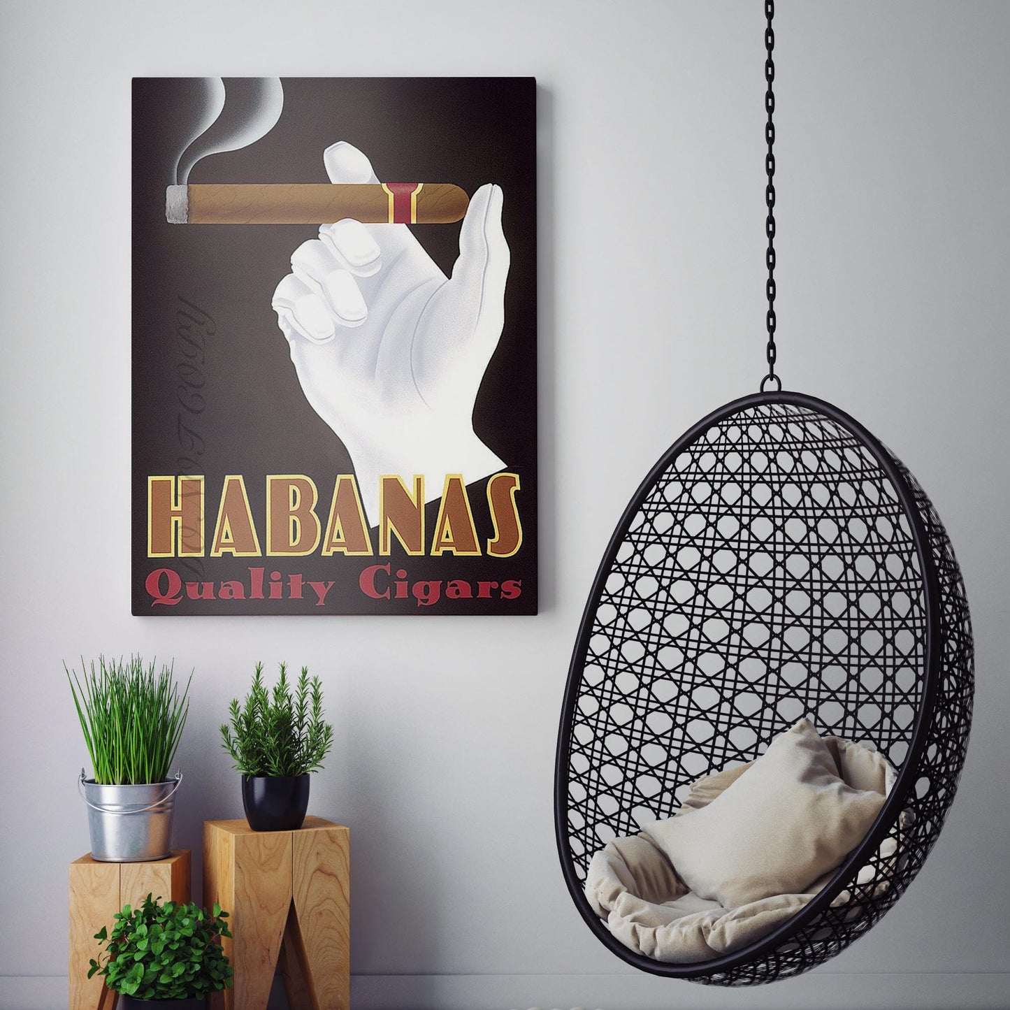 Habanas Quality Cigars Vintage Poster