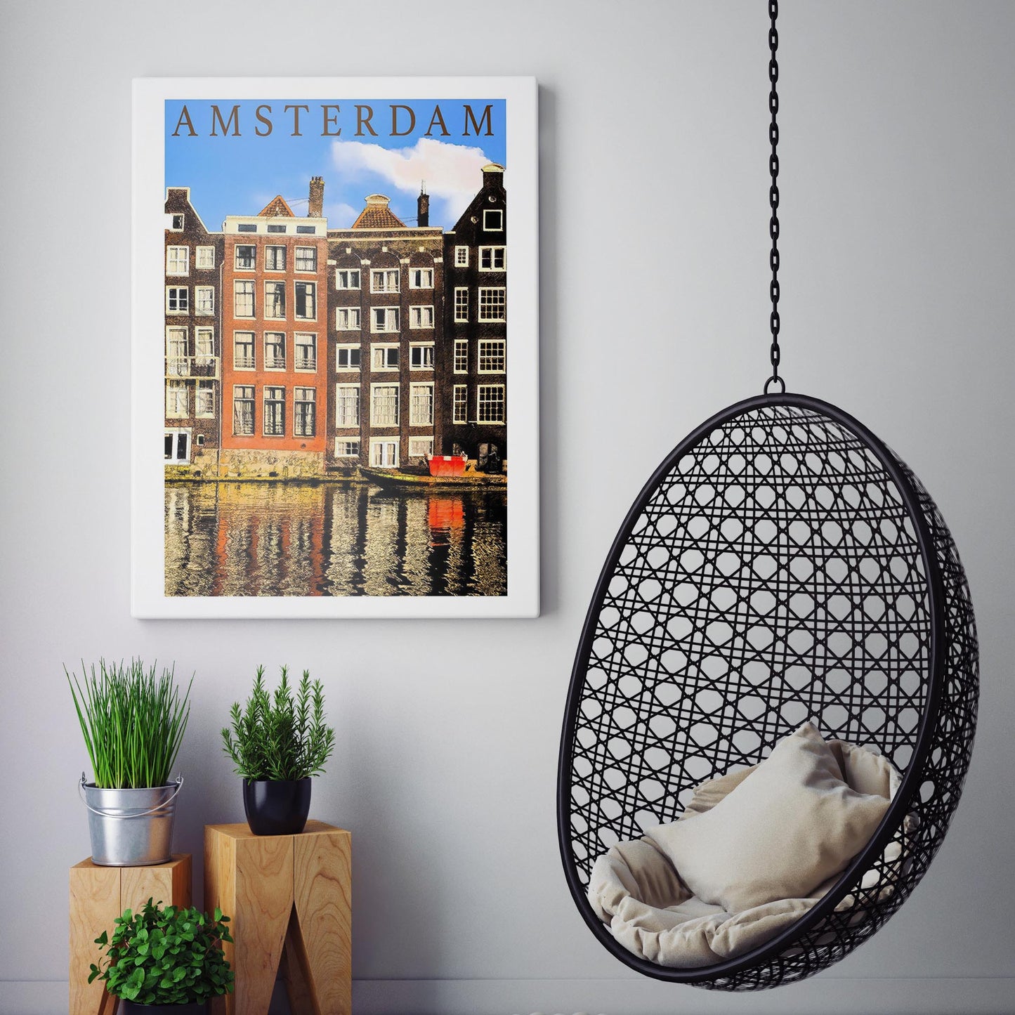 Amsterdam Travel Poster