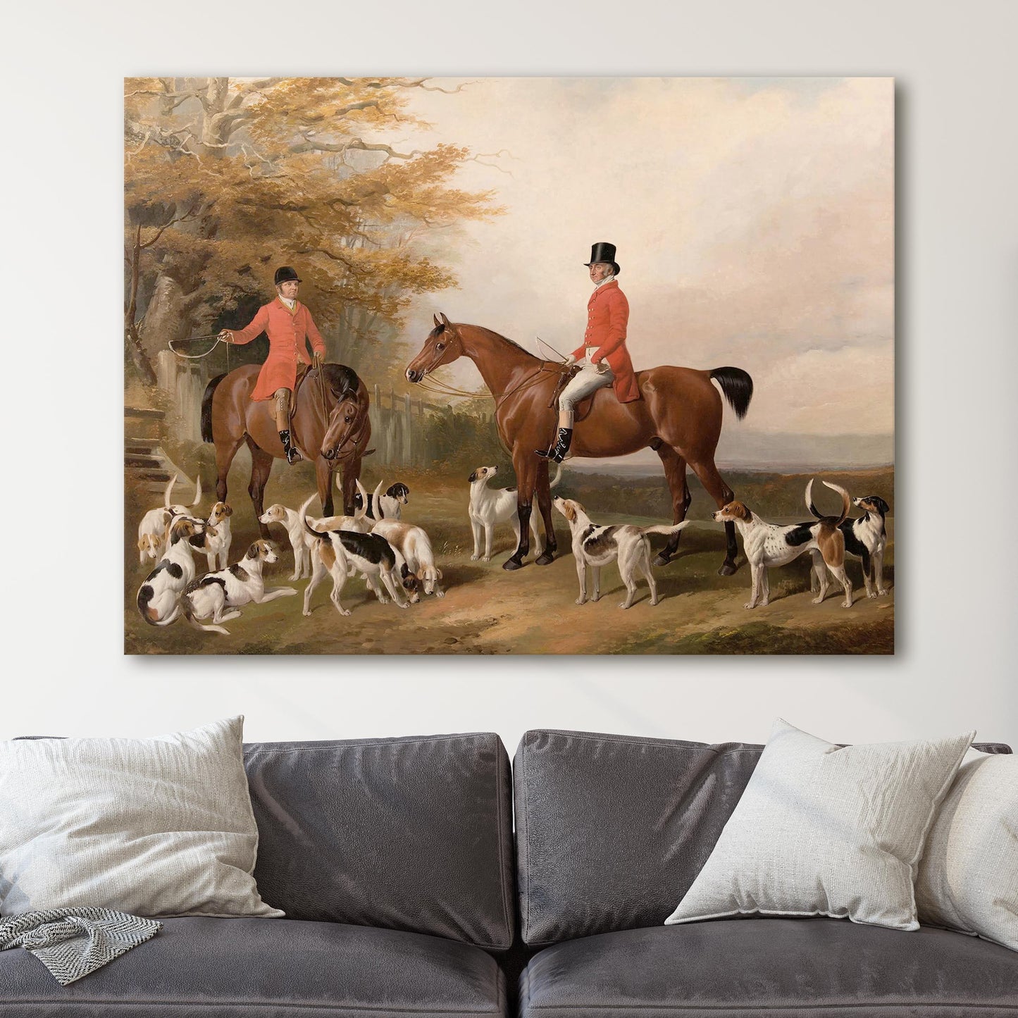 The Meeting Fox Hunt Scene by William Barraud