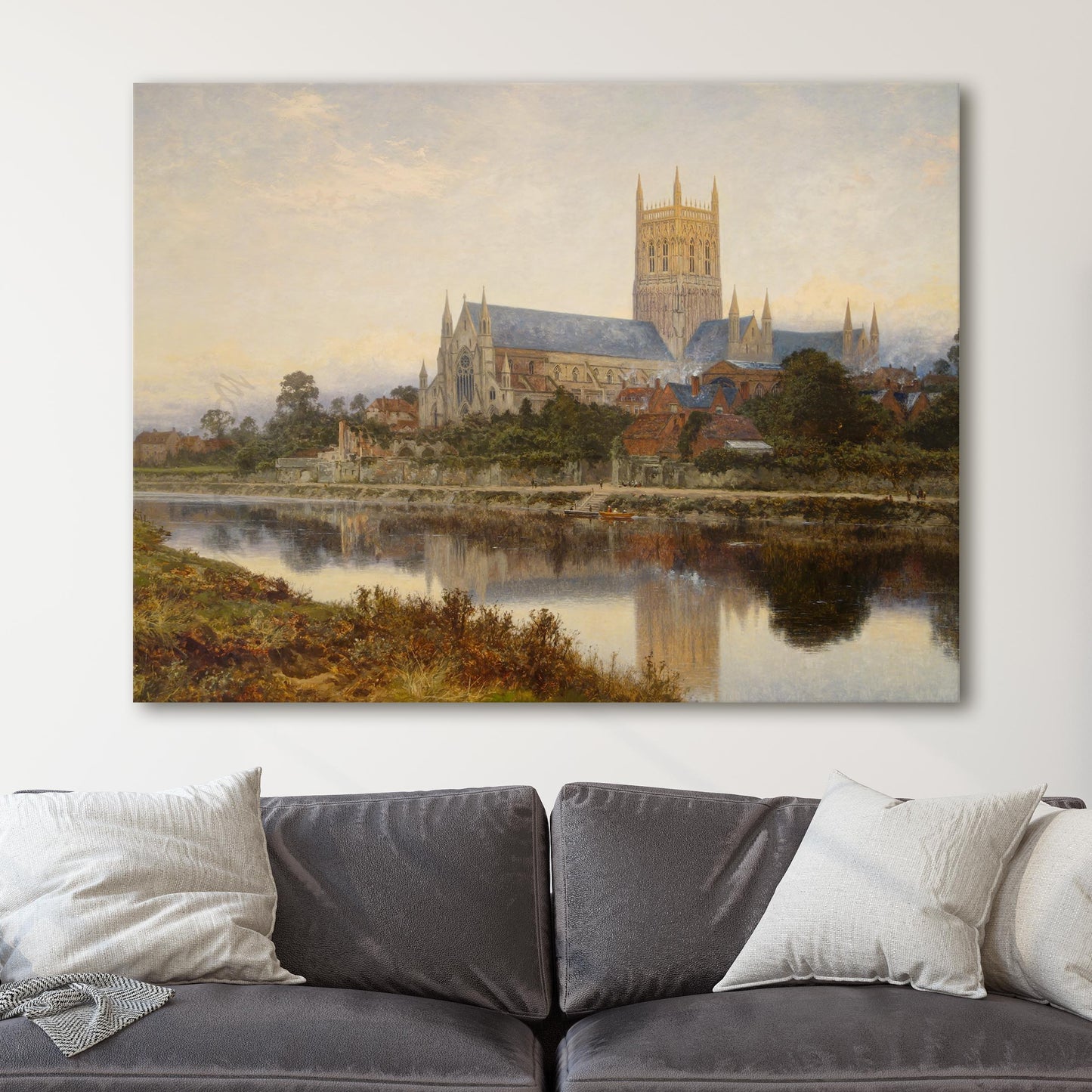 Worcester Cathedral by Benjamin Williams Leader