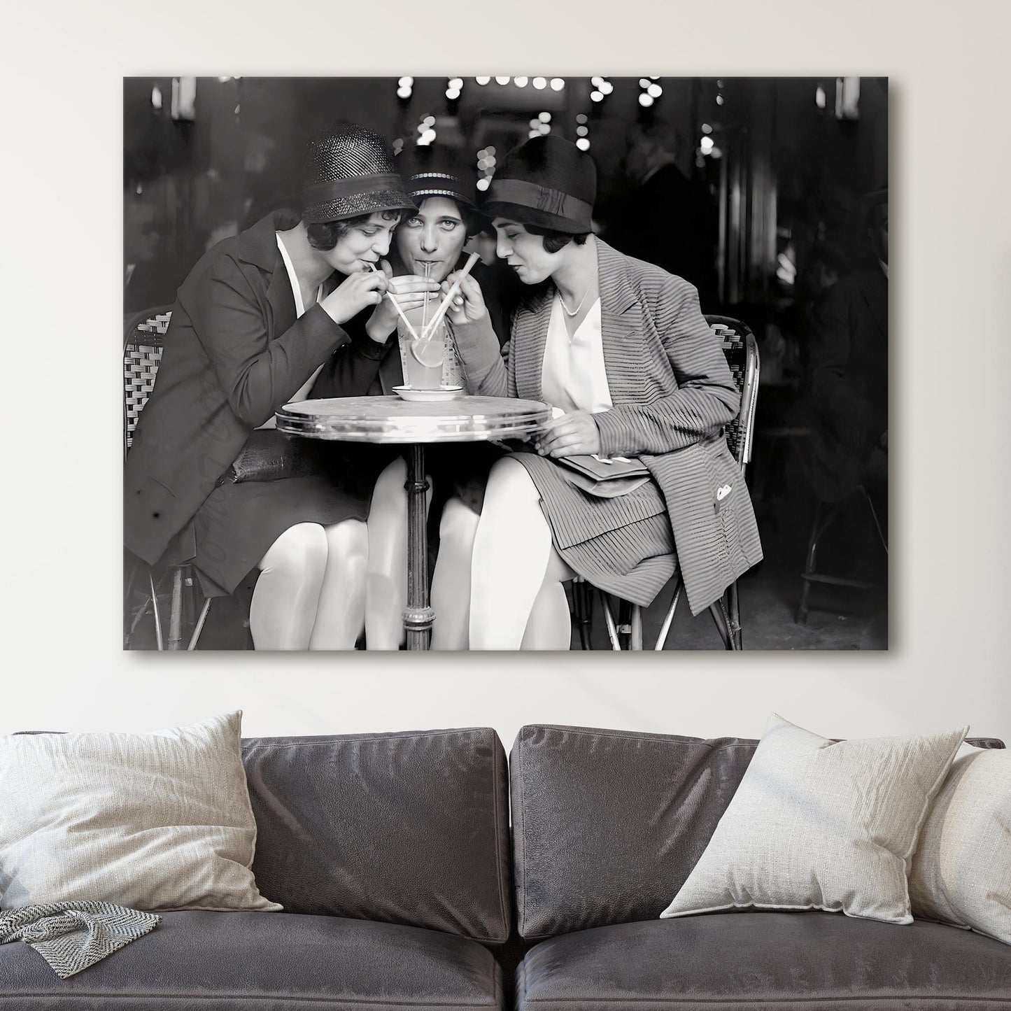 Women Sharing a Drink Paris, France 1929