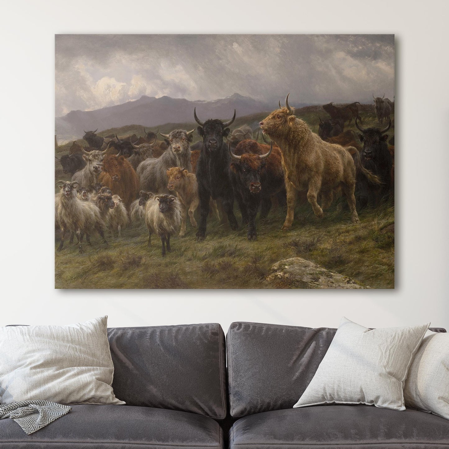 Highland Raid by Rosa Bonheur