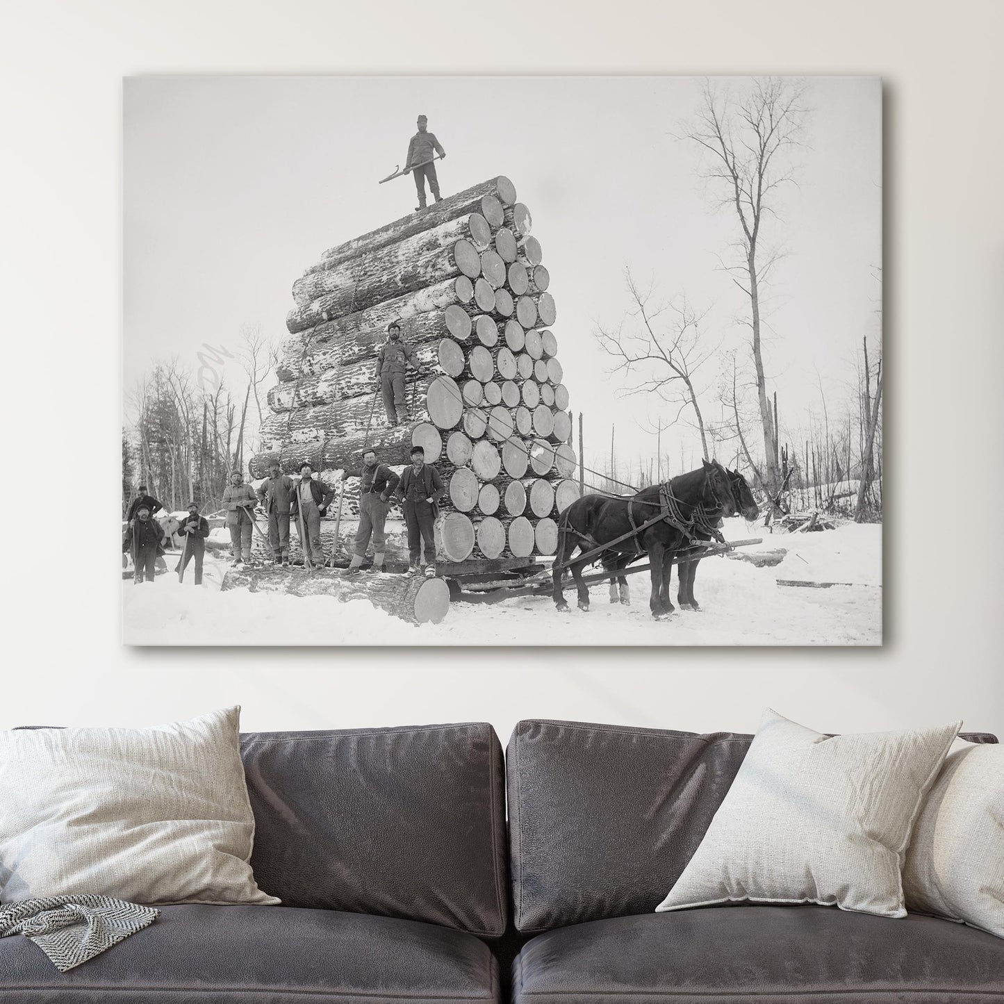 Lumberjacks at Work 1890