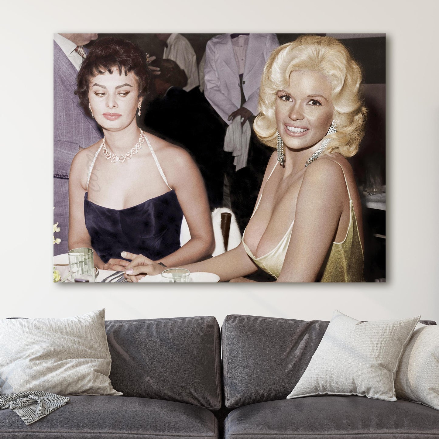 Jayne Mansfield Sophia Loren the Side Eye