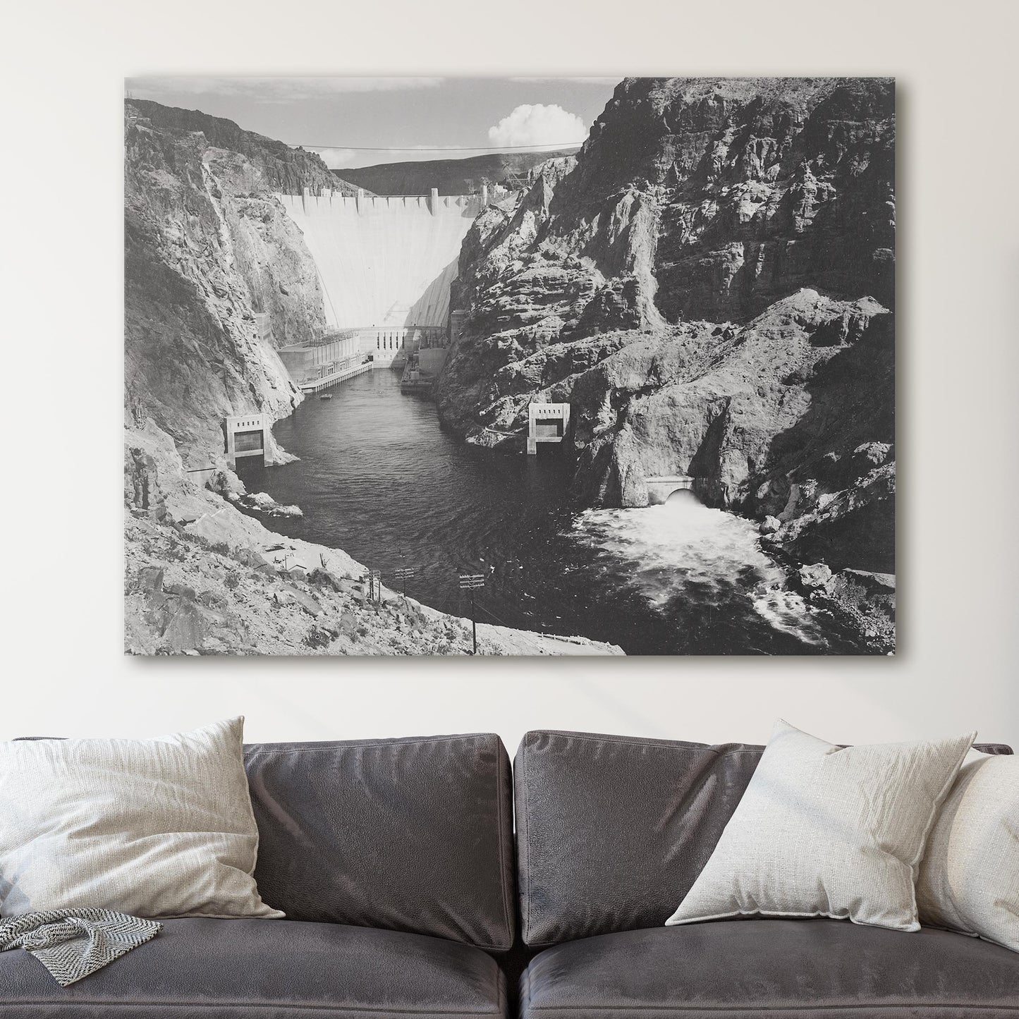 Photograph of the Boulder Dam Across the Colorado River 1941