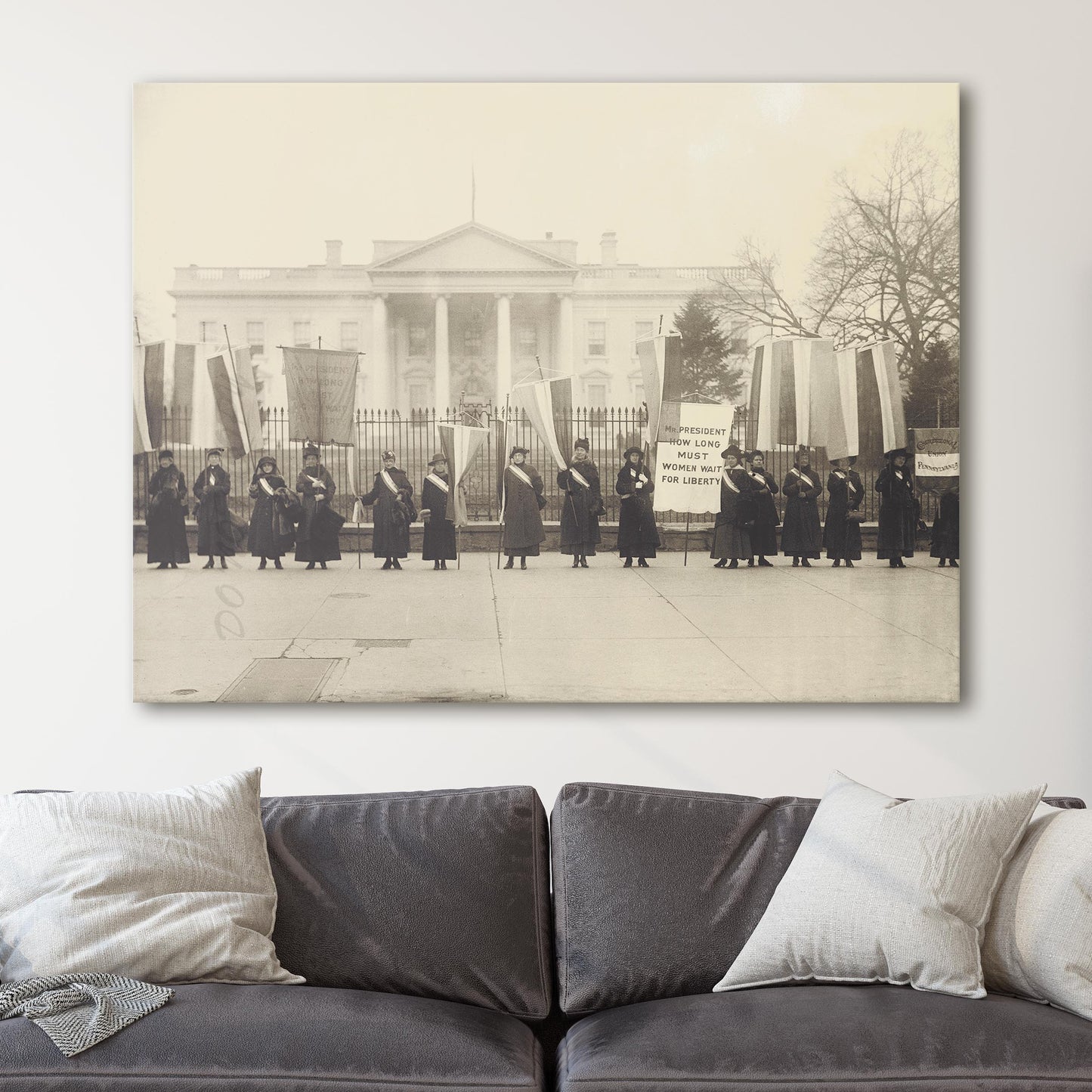 Women's Suffrage Protest at the White House c. 1917