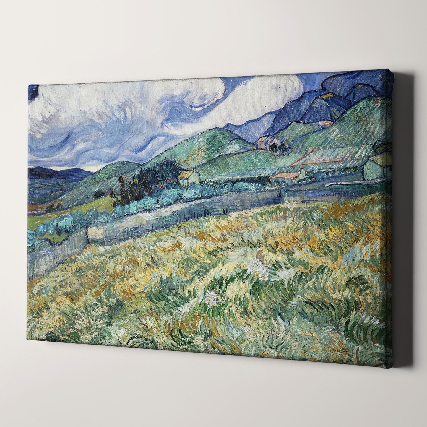 Landscape from Saint-Rémy (1889) by Van Gogh