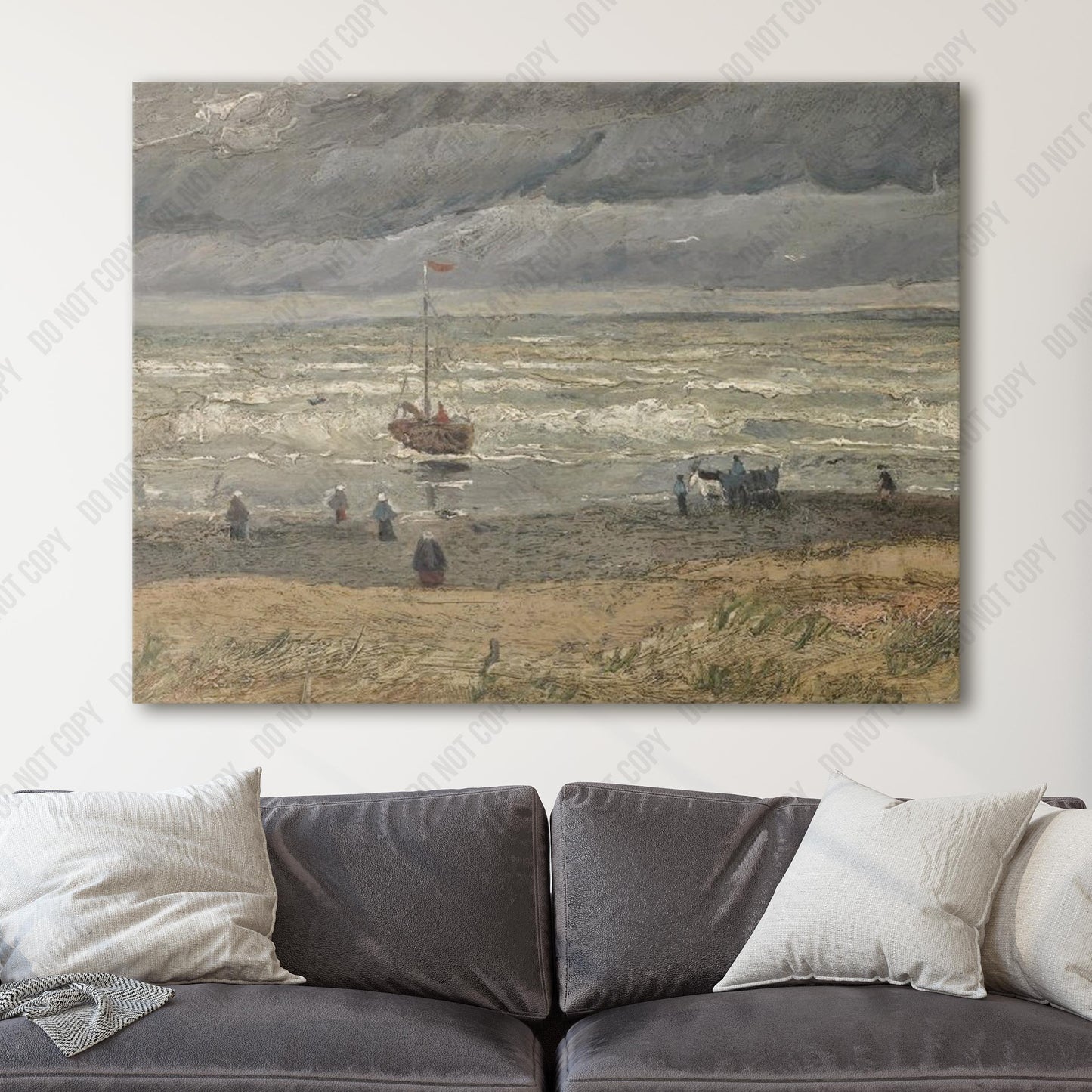 View of the Sea at Scheveningen (1882) by Van Gogh