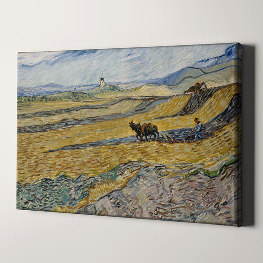 Enclosed Field with Ploughman (1889) by Van Gogh